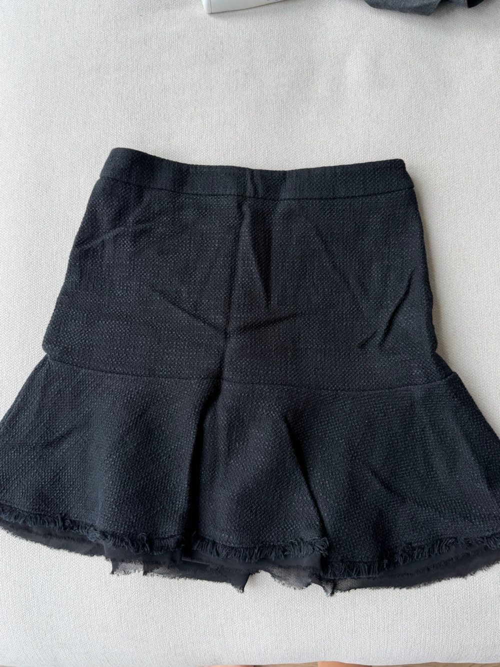 Ann Taylor Black Textured Skirt